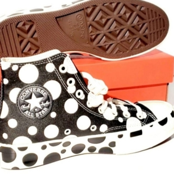 🔥Exclusive 🔥Converse Chuck 70 Polka Dot Mashup Hi Shoes Size 8.5 Women - Picture 9 of 16